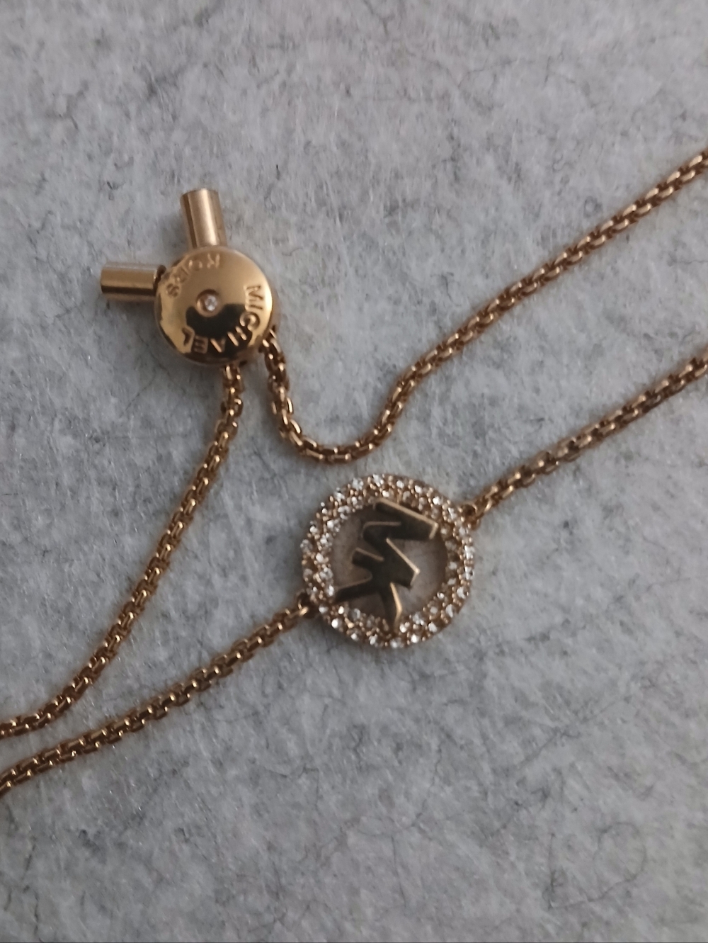 Michael Kors Gold-tone MK Logo Bracelet